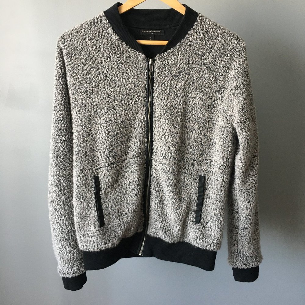 Banana Republic Wool Blend Bomber Style Jacket